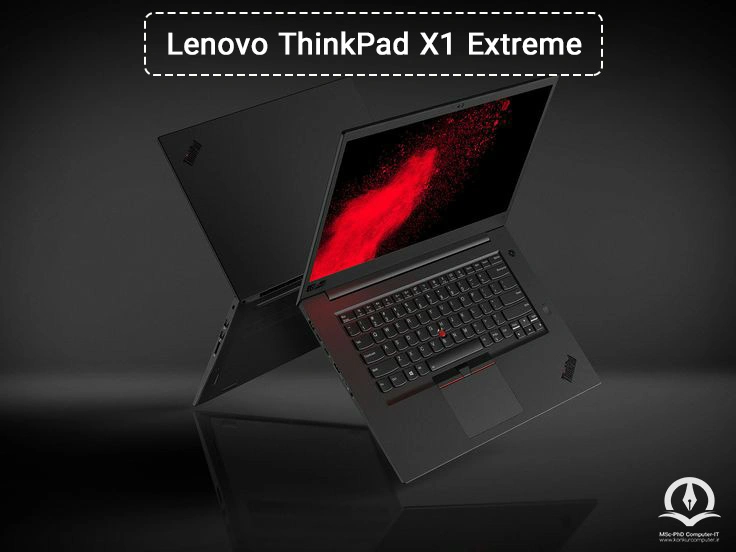 این تصویر لپ تاپ Lenovo ThinkPad X1 Extreme است.