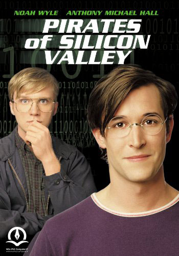 پوستر فیلم Pirates of Silicon Valley تصویری از پوستر فیلم دزدان دریایی دره سیلیکون در مورد برنامه نویسی کامپیوتر
