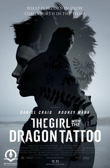 پوستر فیلم The Girl With Dragon Tattoo تصویری از پوستر فیلم سینمایی دختری با خالکوبی اژدها در مورد برنامه نویسی کامپیوتر