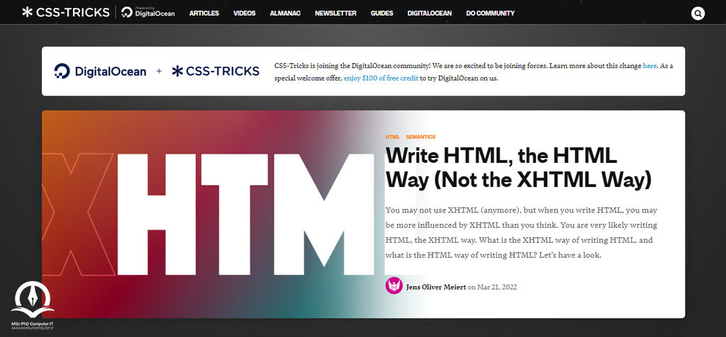 CSS Tricks صفحه اصلی وبسایت