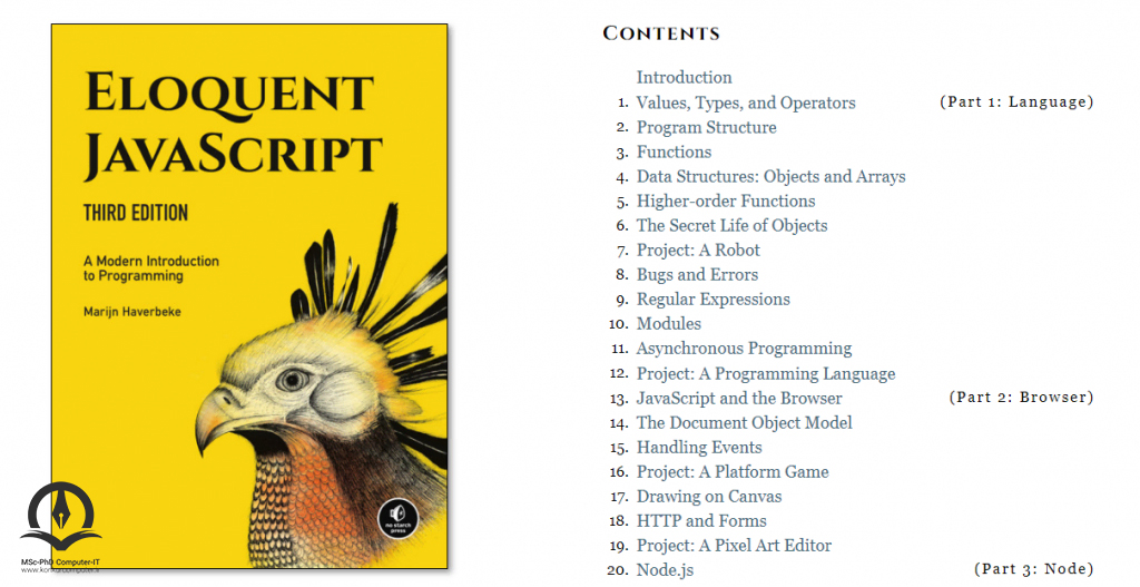 Eloquent JavaScript صفحه اصلی وبسایت