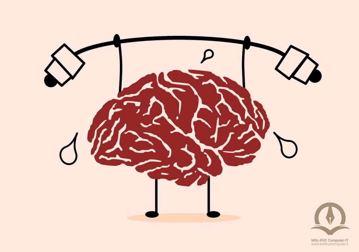 این تصویر نشان دهنده مفهوم تقویت ذهن است.