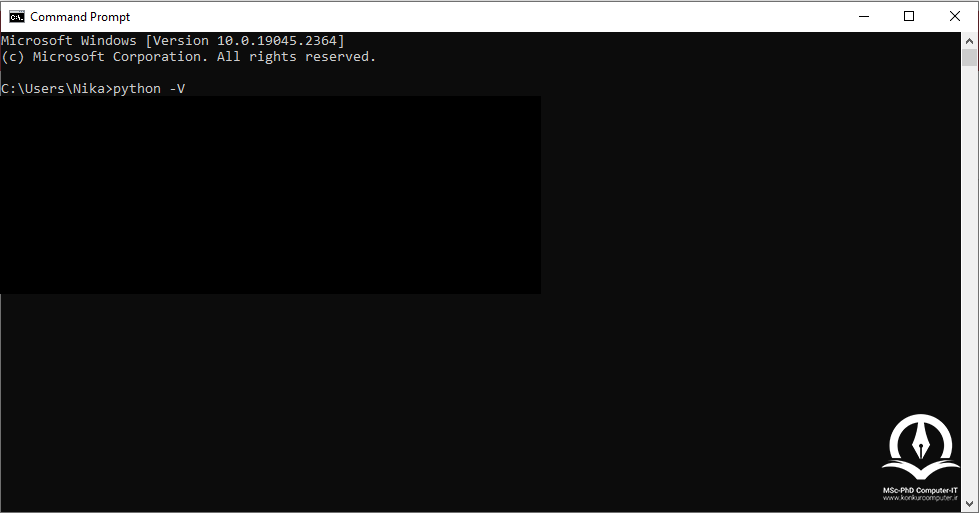 پیدا کردن ورژن پایتون در کامپیوتر