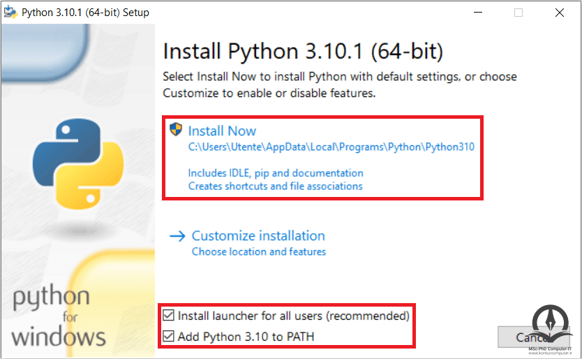 نصب پایتون نسخه 3 روی ویندوز