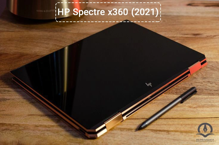 این تصویر لپ تاپ HP Spectre x360 2021 است.