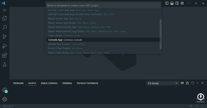 ساخت برنامه کنسولی سی شارپ در VSCode