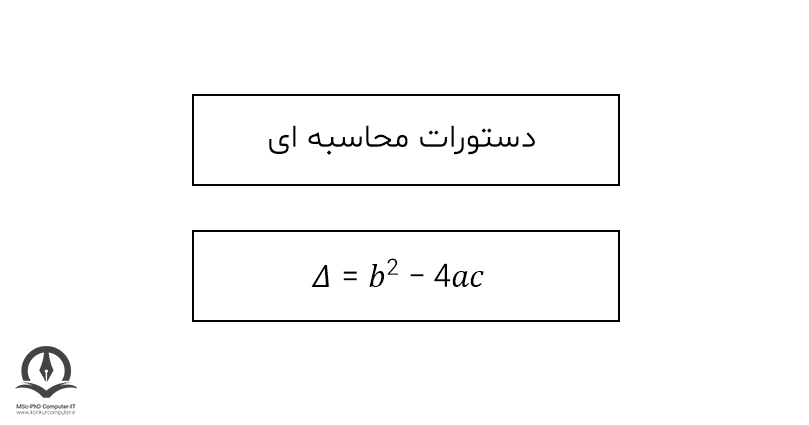 مستطیل نماد دستورات محاسباتی در فلوچارت است