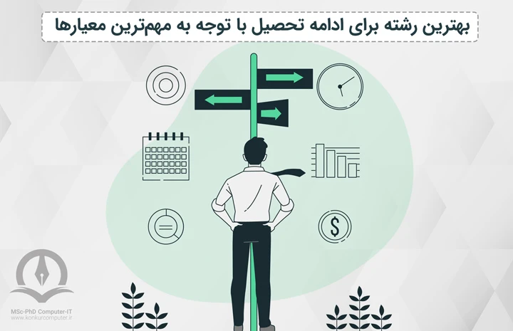 بهترین رشته برای ادامه تحصیل با توجه به مهمترین معیارها 