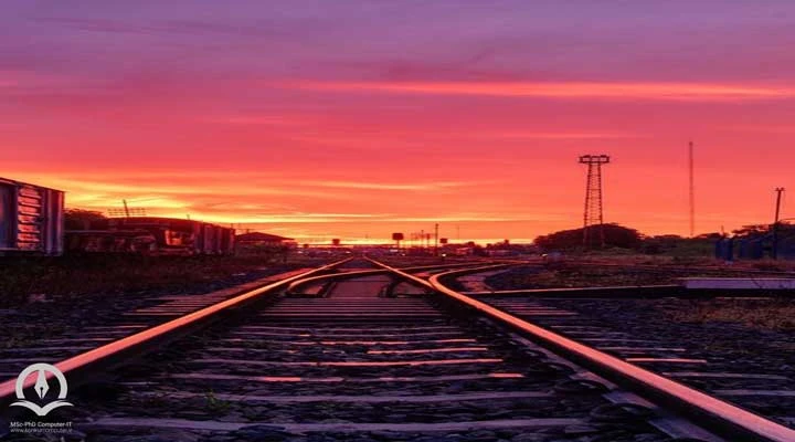 خطوط ریل راه آهن