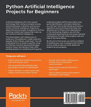 کتاب Python Artificial Intelligence Projects for Beginners