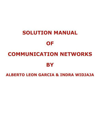 حل مسائل communication networks by garcia