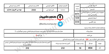 رتبه 10 کنکور دکتری معماری کامپیوتر