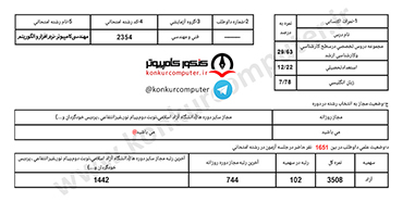 رتبه 102 کنکور دکتری نرم افزار