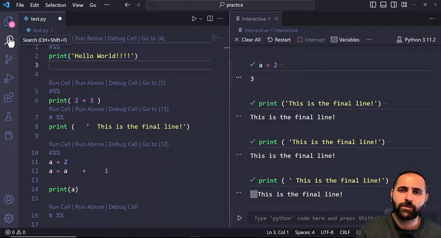 آماده سازی ویرایشگر VS Code آشنایی با سینتکس پایتون